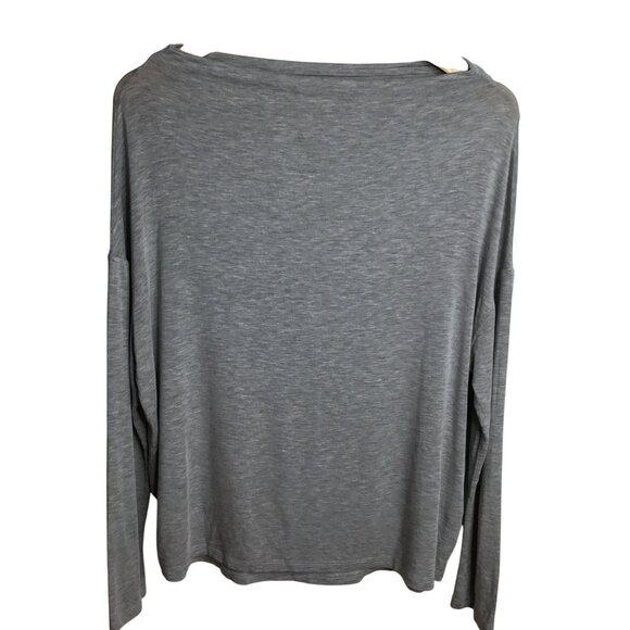 VINCE Gray Dolman Sleeve Boat Neck Modal Merino Lounge Knit Sweater Luxe S Women - Picture 1 of 5